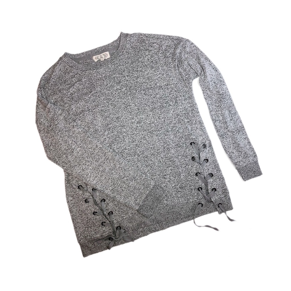 Women’s Grey Crew-Neck Sweater - Size L